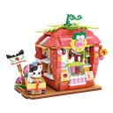 Lovely Street - Tuxedo Cat Strawberry House