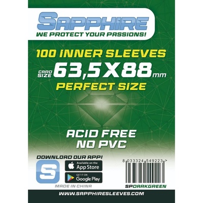Bustine Sapphire Sleeves – DARK GREEN - Perfect Size
